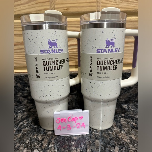 Stanley Cups 40oz quencher pink feather green blue best beige lavender - Picture 3 of 8